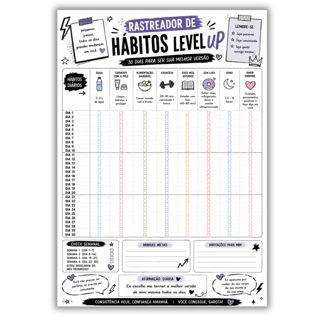 Rastreador de Hábitos Level Up